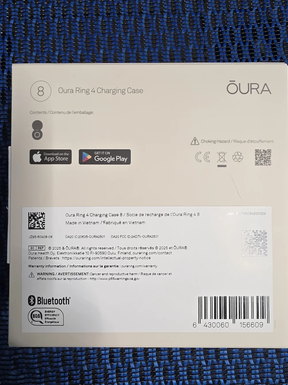 Oura Ring 4 Charging Case - Gray Charcoal